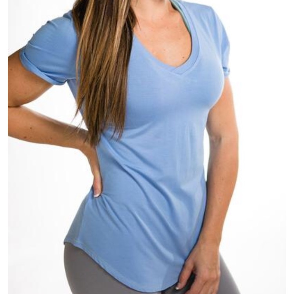 P’tula Claudia II Basic V Tee French Blue